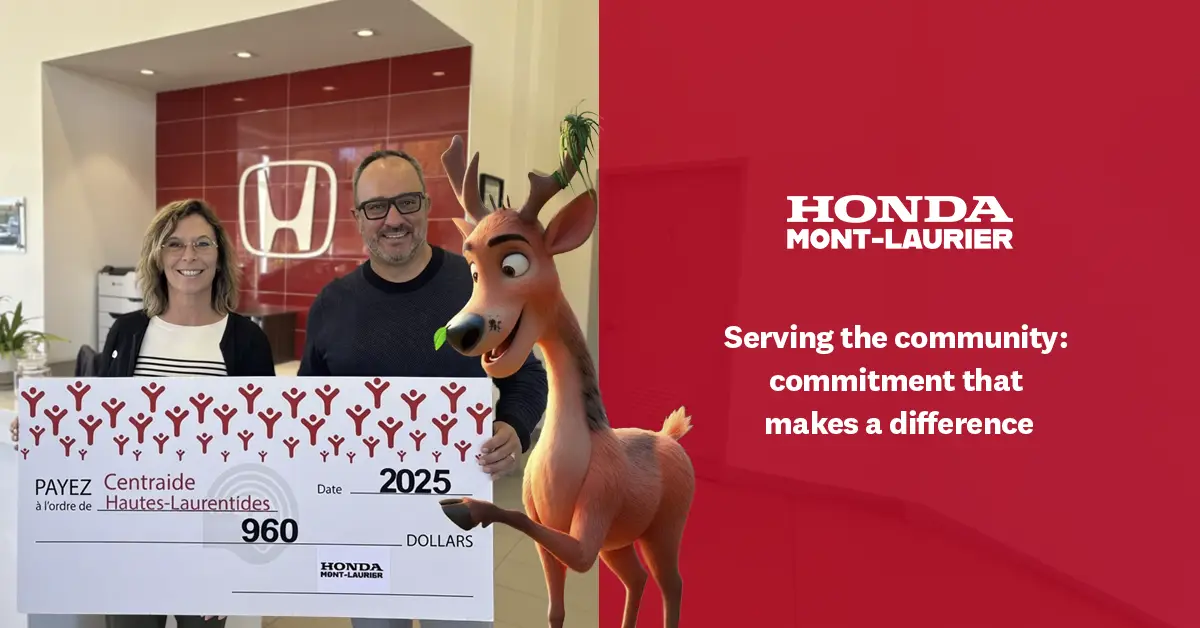 Honda Mont-Laurier’s involvement in the community at the heart of Centraide Hautes-Laurentides’ actions