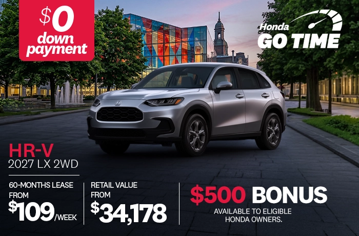 Bannière de Promotion HR-V LX 2027