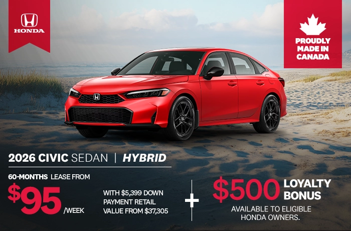 Bannière de Promotion Civic Sport Hybride 2026