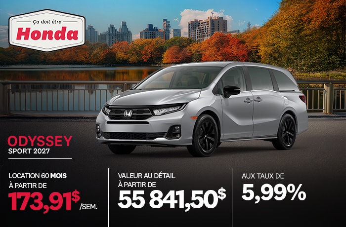 Bannière de Promotion Odyssey Sport 2027