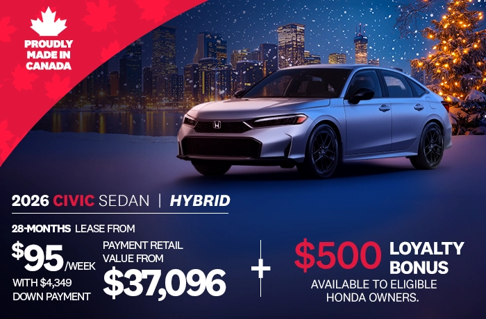 Bannière de Promotion Civic Sport Hybride 2026