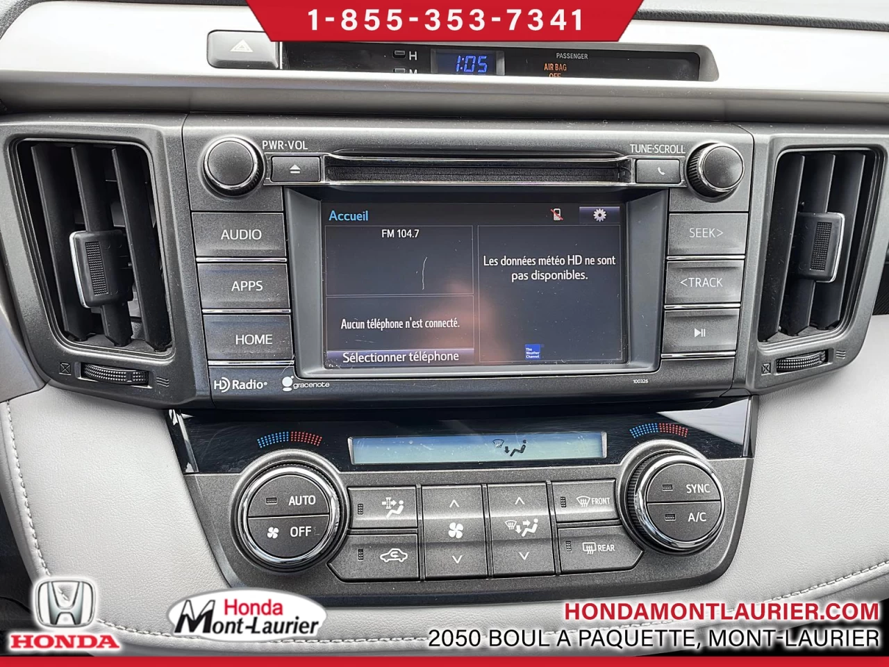 2015 Toyota RAV4 XLE Image principale